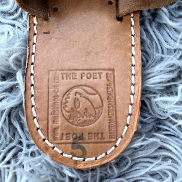 Melissinos Art The Poet Caesar Hand Made Leather Sandals Athens Greece Handmade - Picture 5 of 10